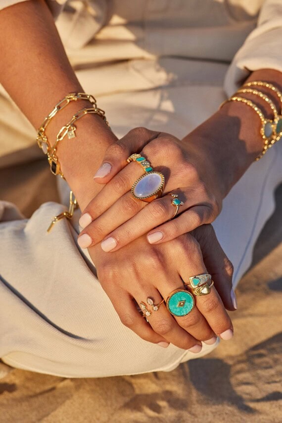 bague eila nacre naturelle