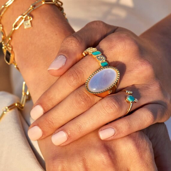 bague eila nacre chez poisson plume