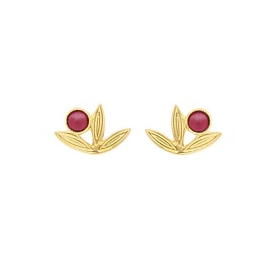 Boucles puces alang grenat laeti trema pétales