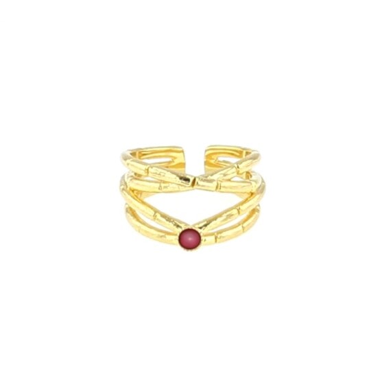 bague grenat alang réglable