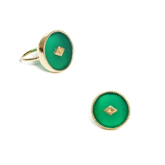 bague sanja onyx vert chez poissonplume