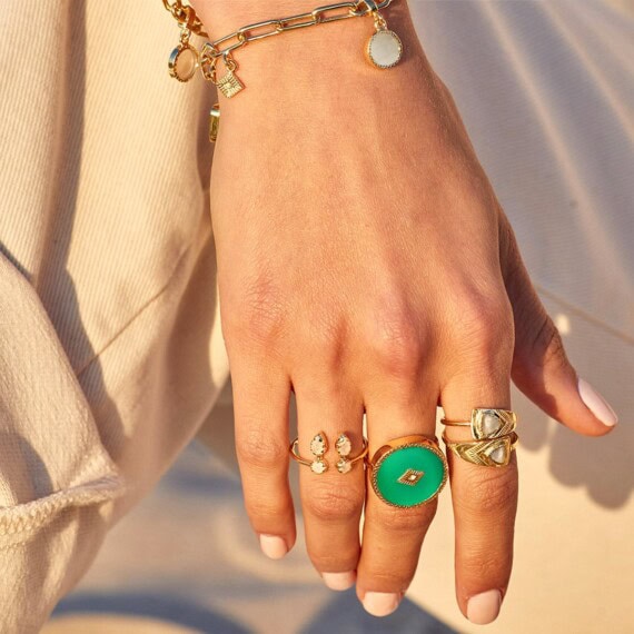 bague sanja onyx vert chez poissonplume
