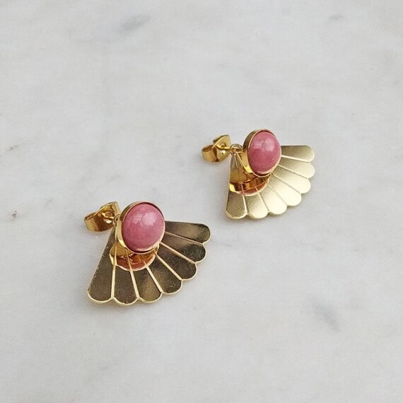 boucles teata rhodonite