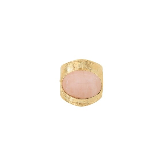 bague quartz rose dahlia