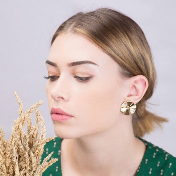 boucles sol rhodonite - marie duvert chez poisson plume