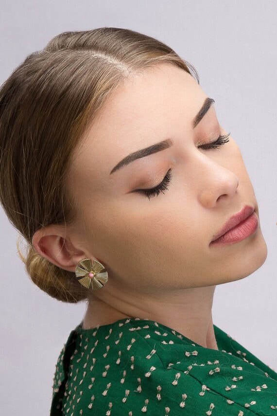 boucles sol rhodonite - marie duvert chez poisson plume