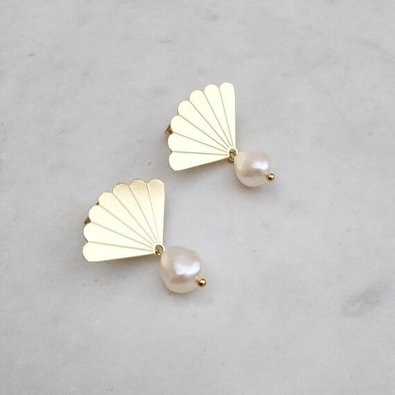 boucles venus perles