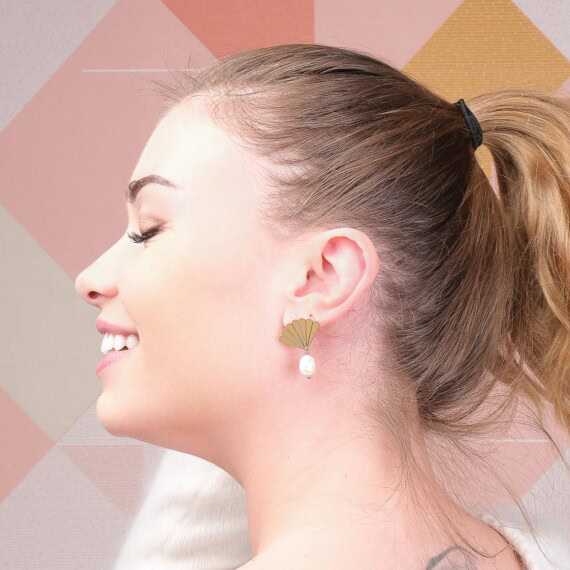 boucles venus perles