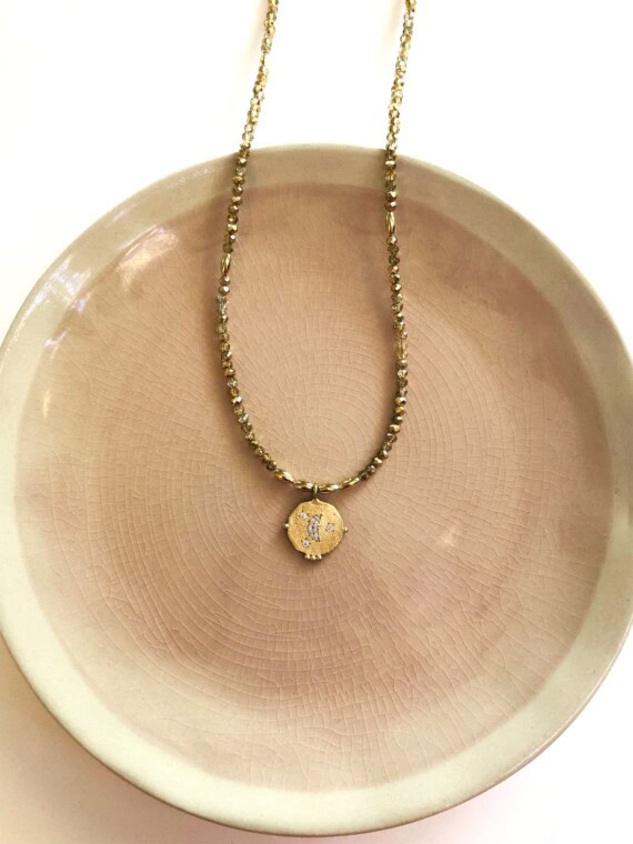 collier long lune philomène virginie berman chez poisson plume