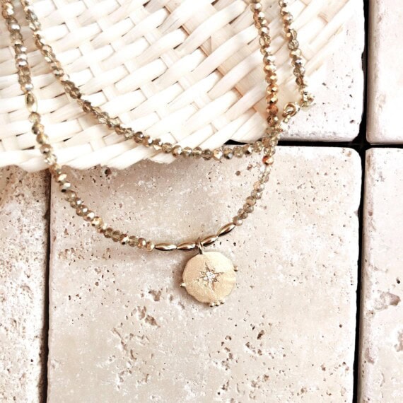 Collier long médaille étoile MAIA chez poisson plume