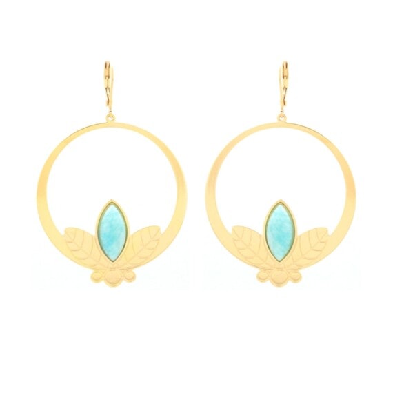 Boucles alice amazonite aurelie joliff