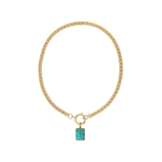 Collier gourlette turquoise dear charlotte