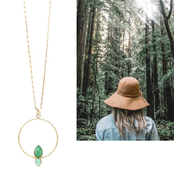collier sous-bois amazonite new