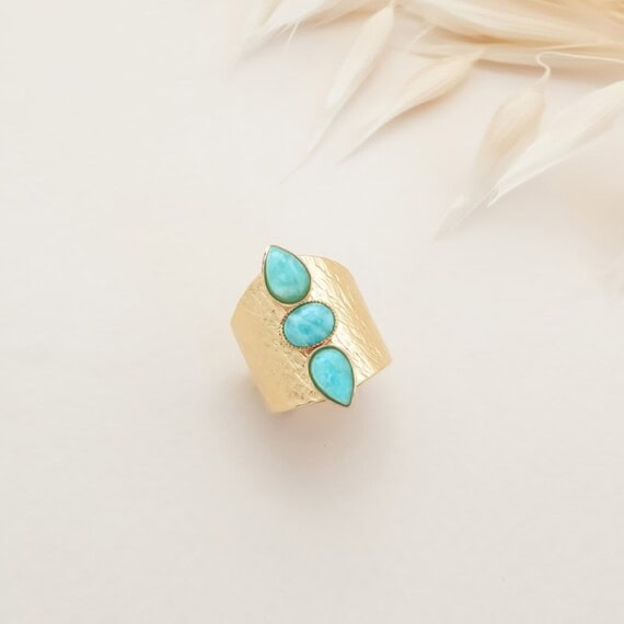 bague lili amazonite AJ pres