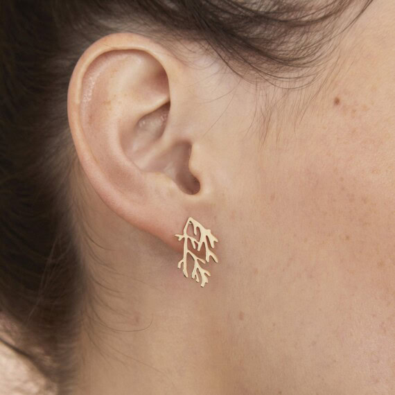 boucles d'oreilles corail ouvéa