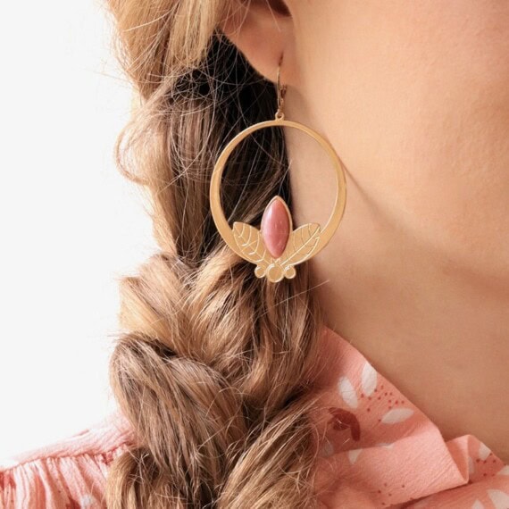 boucles flora rhodonite AJ