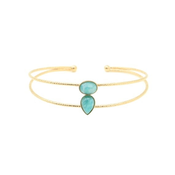 jonc lili amazonite - aurelie joliff chez poisson plume