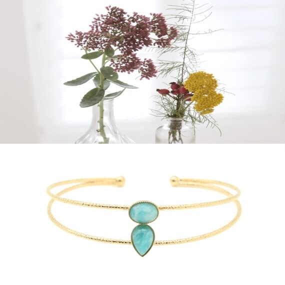 jonc lili amazonite - aurelie joliff chez poisson plume