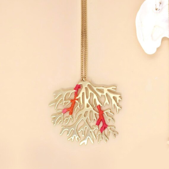 Sautoir corail daydream