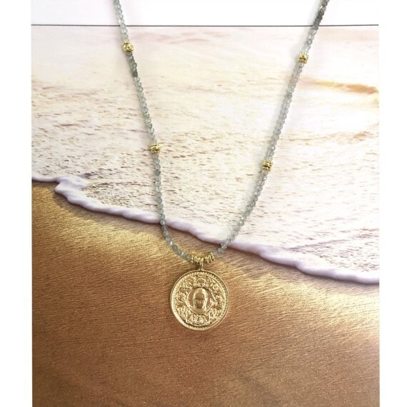 collier bouddha labradorite leticia ponti chez poisson plume