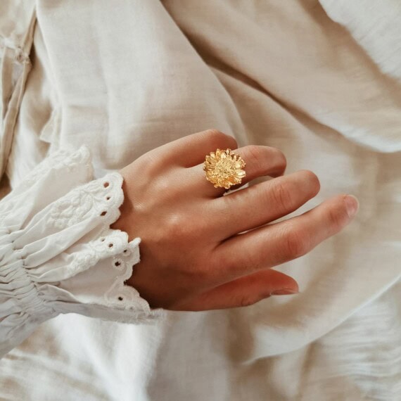 bague ansou fleur elise tsikis paris