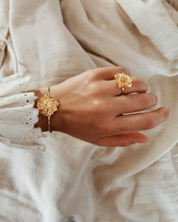 bague ansou fleur elise tsikis paris