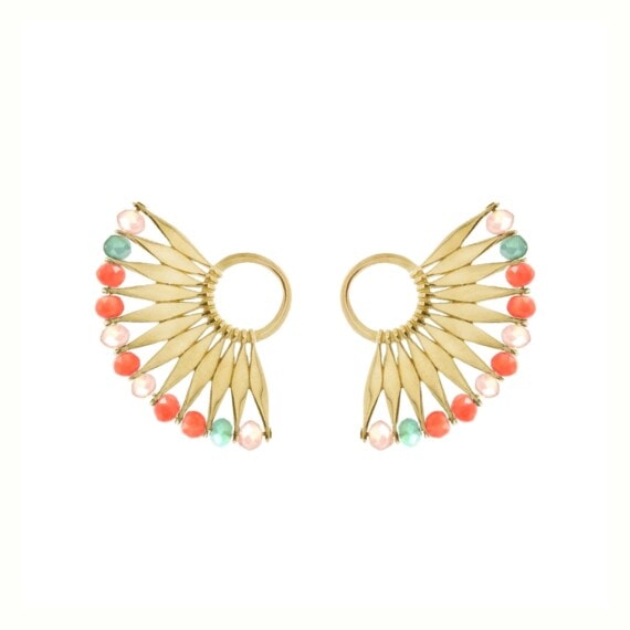 boucles plumes awa pastel chez poisson plume bijoux