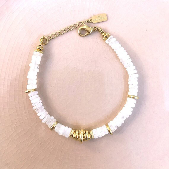 bracelet sofi pierre de lune chez poisson plume