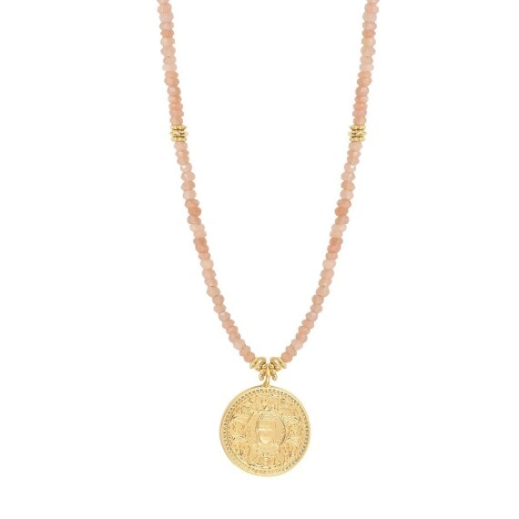 sautoir bouddha pierre de lune rose leticia ponti chez poisson plume bijoux