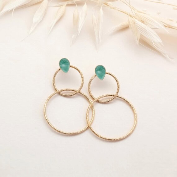 boucles antigua amazonite