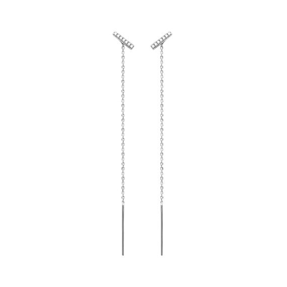 boucles pendantes manhattan argent