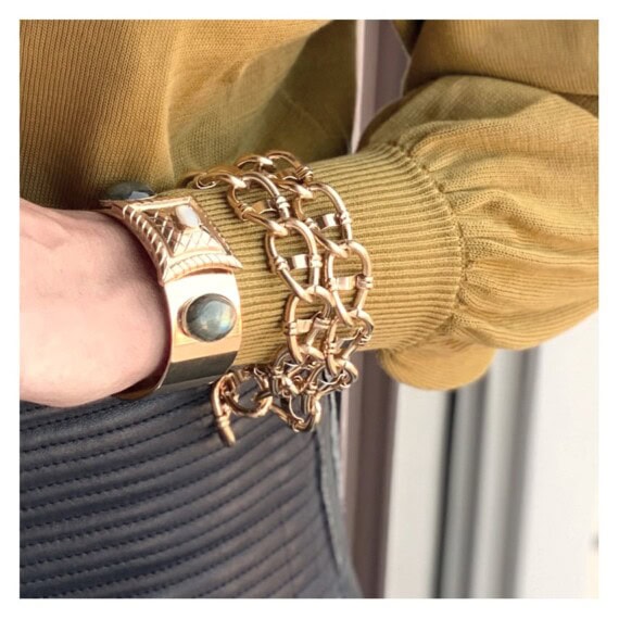 Bracelet destrée maillons ovales