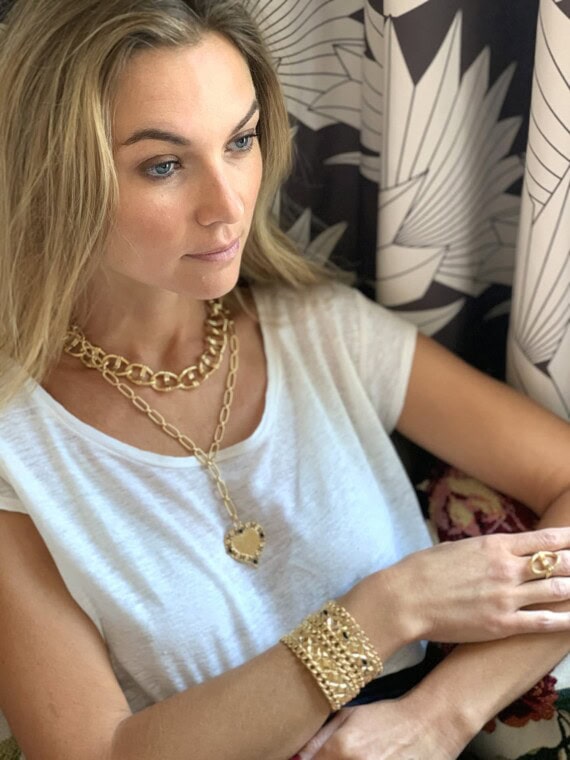 collier destree gros maillons ovales dear charlotte