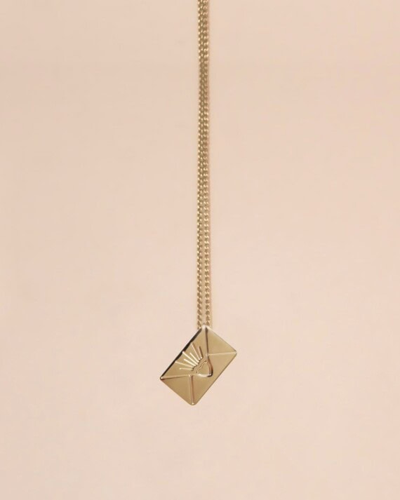 Collier petite enveloppe hermès