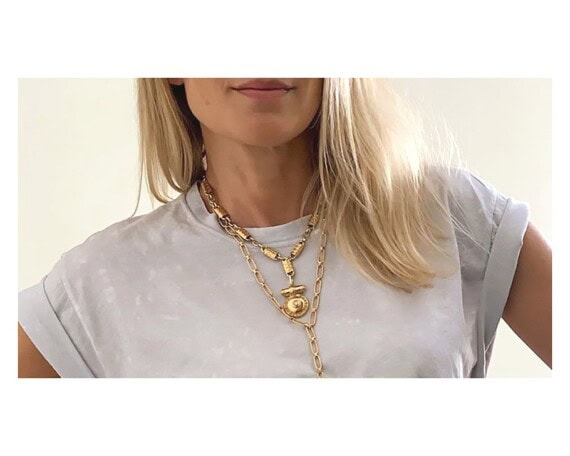 Collier bouclier sevigne dear charlotte