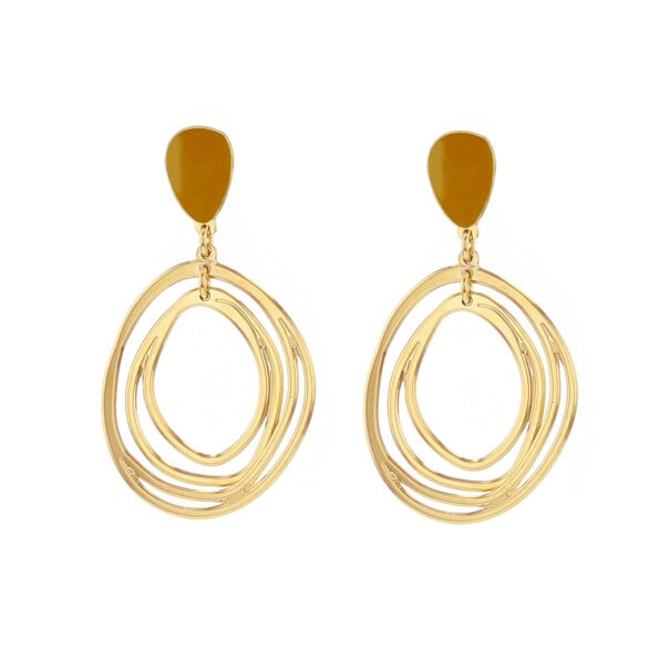 boucles ondes ocre