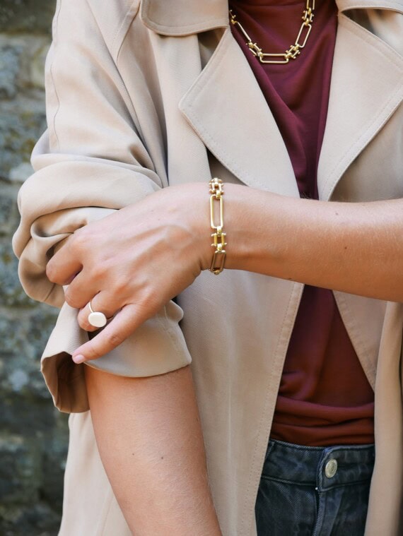 bracelet elaia grands maillons jour de mistral