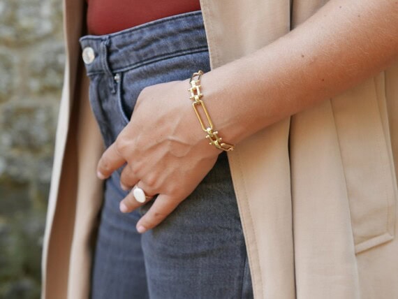 bracelet elaia grands maillons jour de mistral