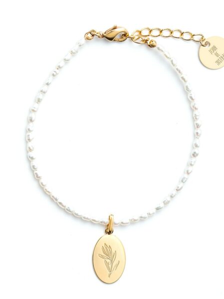 bracelet perles olivier