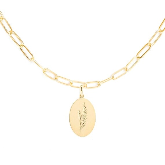 collier maille lavande