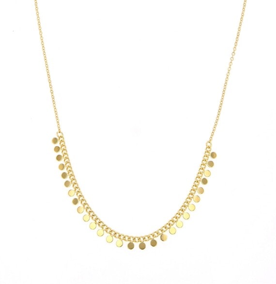 collier pois doré