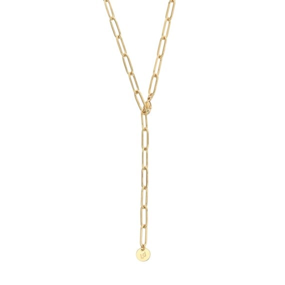collier pure maillons rectangles fins