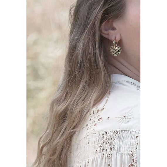 Boucles d'oreilles Cœur Linda – Image 3