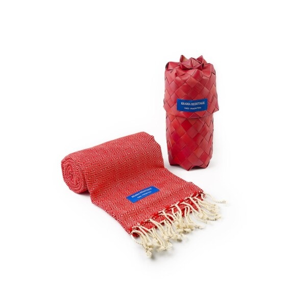 foulard petit krama chaud rouge coquelicot