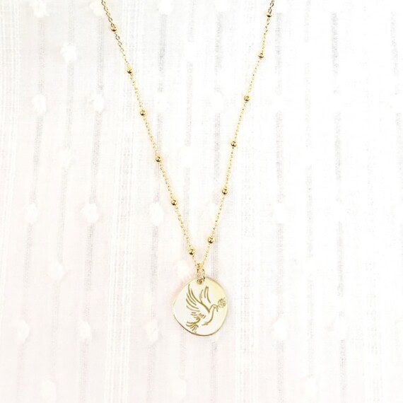collier médaille paloma
