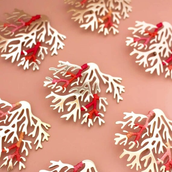Broche corail XL