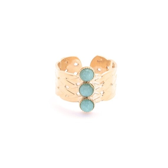 Bague katniss trio amazonite PPAJ