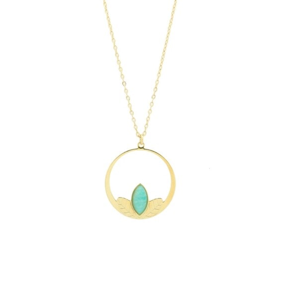 collier clematite amazonite