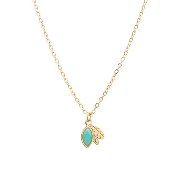 collier ylang amazonite fleur