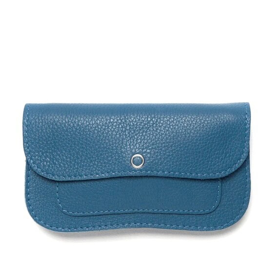 porte-monnaie chat bleu natique fermé